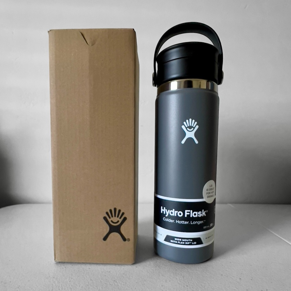 HYDRO FLASK Stainless Steel Wide Mouth TRAVEL MUG Flex Sip Lid 20 oz NIB - Picture 7 of 8